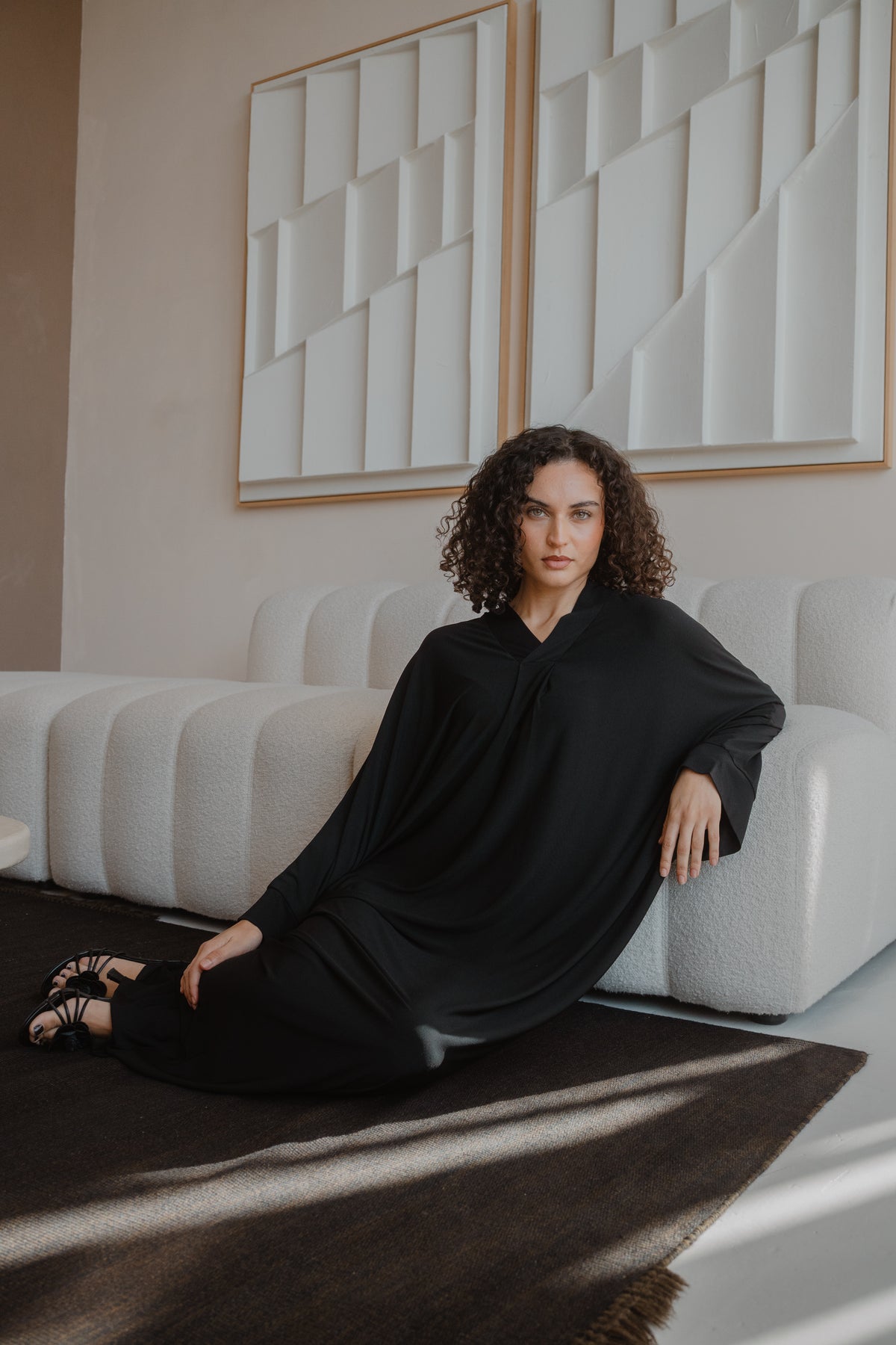 Black Abaya – Élégance Kandora Luxury Homewear